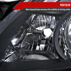 2010-2012 Nissan Altima Sedan Factory Style Headlights (Matte Black Housing / Clear Lens)
