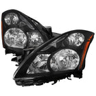2010-2012 Nissan Altima Sedan Factory Style Headlights (Matte Black Housing / Clear Lens)