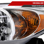 2002-2004 Toyota Camry Factory Style Headlights (Chrome Housing / Clear Lens)