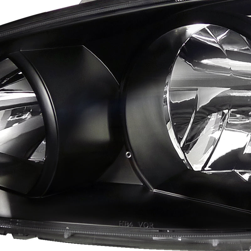 2002-2004 Toyota Camry Factory Style Headlights (Matte Black Housing / Clear Lens)