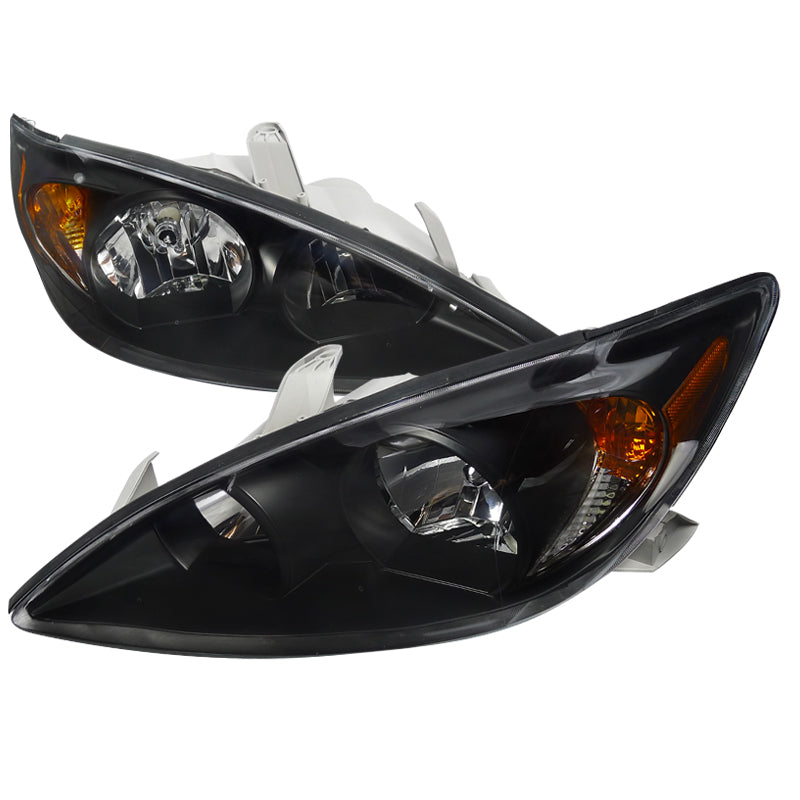 2002-2004 Toyota Camry Factory Style Headlights (Matte Black Housing / Clear Lens)