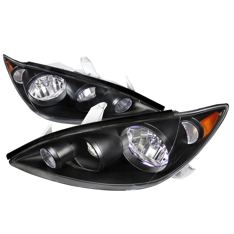2005-2006 Toyota Camry Factory Style Headlights (Matte Black Housing / Clear Lens)