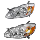 2003-2008 Toyota Corolla Factory Style Headlights (Chrome Housing / Clear Lens)