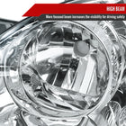 2003-2008 Toyota Corolla Factory Style Headlights (Chrome Housing / Clear Lens)