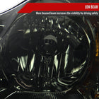 2003-2008 Toyota Corolla Factory Style Headlights (Chrome Housing / Smoked Lens)