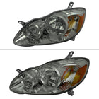 2003-2008 Toyota Corolla Factory Style Headlights (Chrome Housing / Light Smoked Lens)