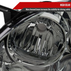 2003-2008 Toyota Corolla Factory Style Headlights (Chrome Housing/Light Smoke Lens)