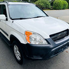 2002-2004 Honda CR-V Factory Style Headlights with Amber Reflector (Chrome Housing / Clear Lens)
