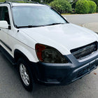 2002-2004 Honda CR-V Factory Style Headlights with Amber Reflector (Chrome Housing / Smoked Lens)