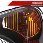 2002-2004 Honda CR-V Factory Style Headlights with Amber Reflector (Matte Black Housing / Clear Lens)