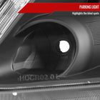 2002-2004 Honda CR-V Factory Style Headlights with Amber Reflector (Matte Black Housing / Clear Lens)