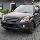 2005-2006 Honda CR-V Factory Style JP Headlights with Amber Reflectors (Chrome Housing / Clear Lens)