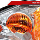 2005-2006 Honda CR-V Factory Style JP Headlights with Amber Reflectors (Chrome Housing / Clear Lens)