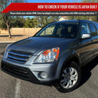 2005-2006 Honda CR-V Factory Style JP Headlights with Amber Reflectors (Chrome Housing / Clear Lens)