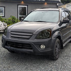 2005-2006 Honda CR-V Factory Style JP Headlights with Amber Reflectors (Chrome Housing / Smoked Lens)