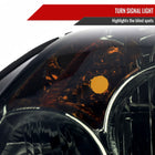 2005-2006 Honda CR-V Factory Style JP Headlights with Amber Reflectors (Chrome Housing / Smoked Lens)