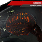 2005-2006 Honda CR-V Factory Style JP Headlights with Amber Reflectors (Chrome Housing / Smoked Lens)