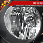 2005-2006 Honda CR-V Factory Style JP Headlights with Amber Reflectors (Matte Black Housing / Clear Lens)