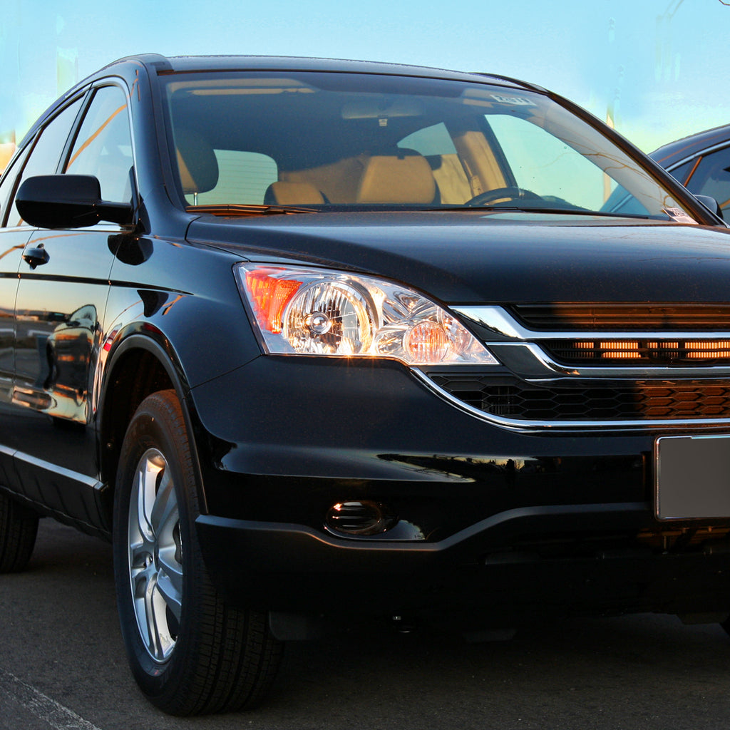 2007-2011 Honda CR-V Factory Style Headlights (Chrome Housing/Clear Lens)