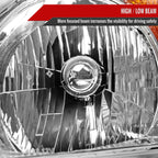 2007-2011 Honda CR-V Factory Style Headlights (Chrome Housing/Clear Lens)