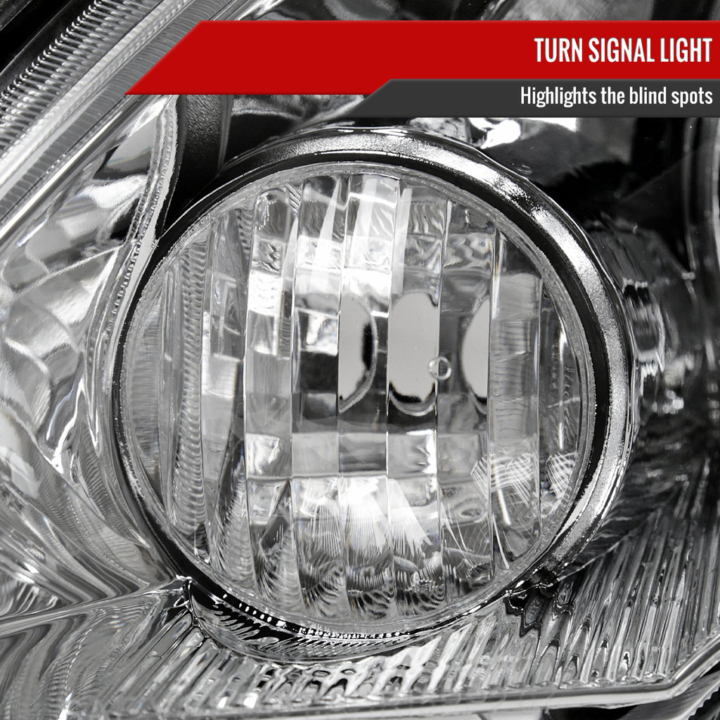 2007-2011 Honda CR-V Factory Style Headlights (Chrome Housing/Clear Lens)