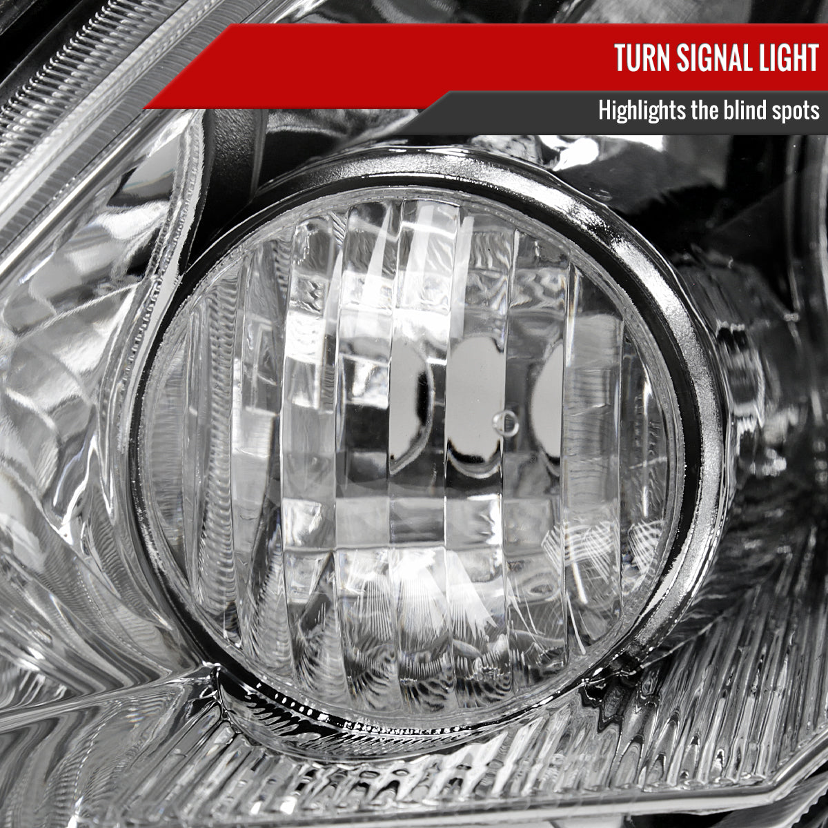 2007-2011 Honda CR-V Factory Style Headlights (Chrome Housing / Clear Lens)