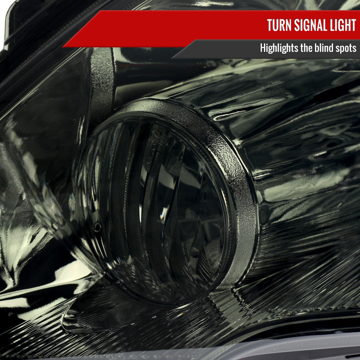 2007-2011 Honda CR-V Factory Style Headlight (Chrome Housing / Smoked Lens)