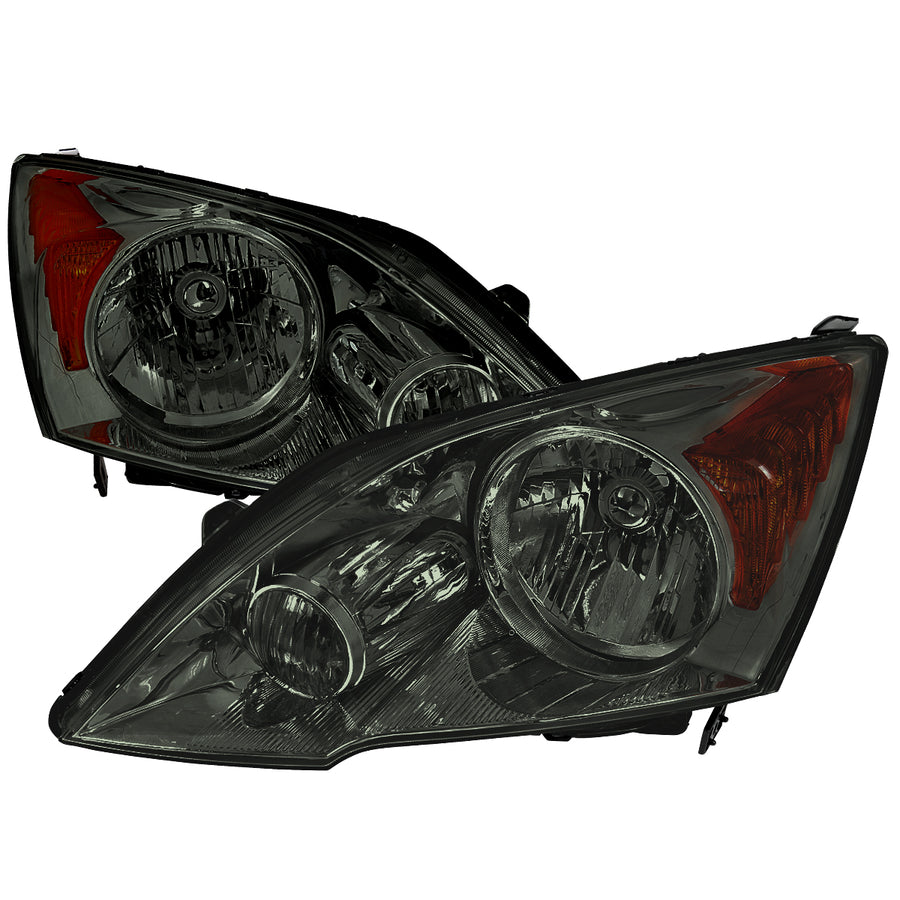 2007-2011 Honda CR-V Factory Style Headlight (Chrome Housing / Smoked Lens)