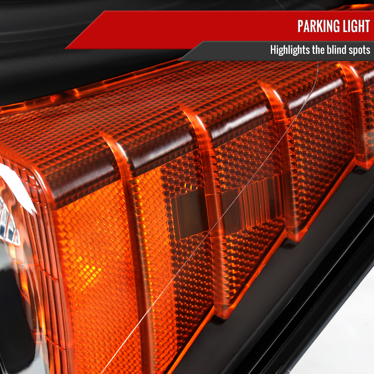 2007-2011 Honda CR-V Factory Style Headlights (Matte Black Housing / Clear Lens)
