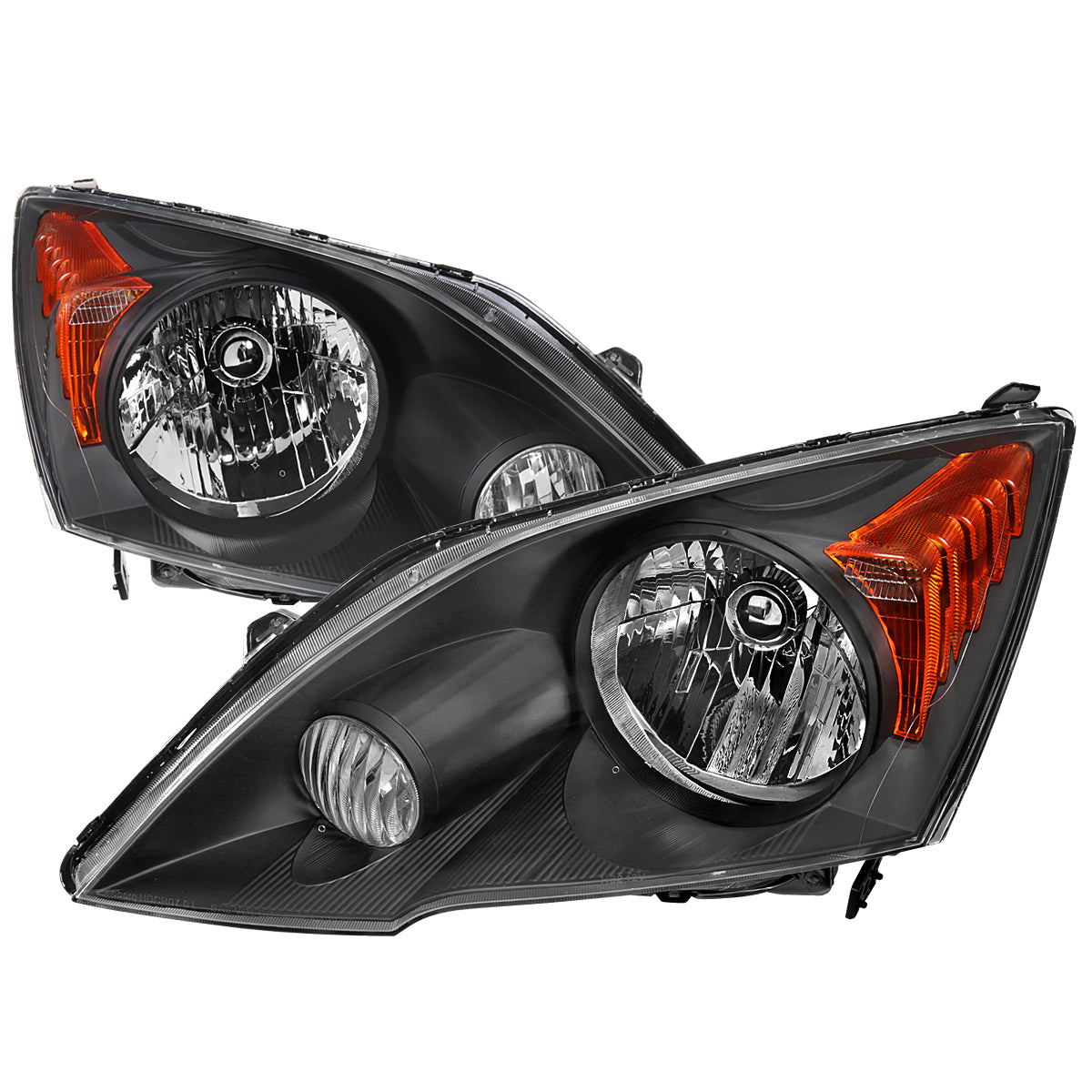 2007-2011 Honda CR-V Factory Style Headlights (Matte Black Housing / Clear Lens)