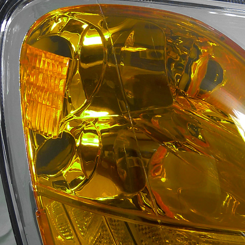 2001-2003 Honda Civic Factory Style Headlights (Chrome Housing / Clear Lens)