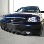 2001-2003 Honda Civic Factory Style Headlights - Matte Black/Clear Lens