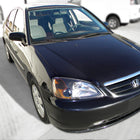 2001-2003 Honda Civic Factory Style Headlights (Matte Black Housing / Clear Lens)