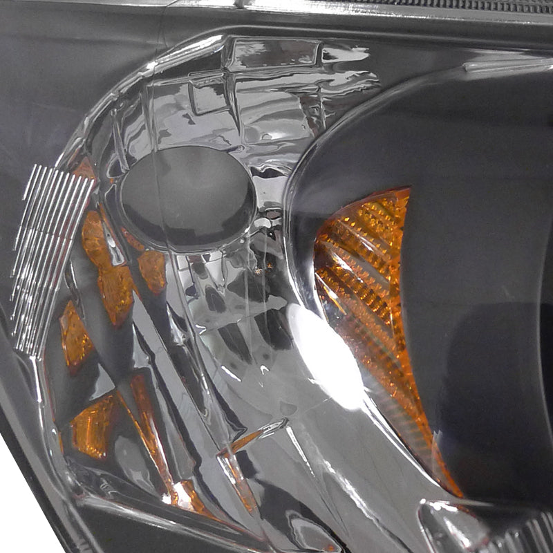 2004-2005 Honda Civic Factory Style Headlights - Matte Black/Clear Lens