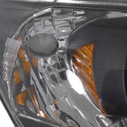 2004-2005 Honda Civic Factory Style Headlights - Matte Black/Clear Lens