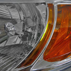 2006-2011 Honda Civic Coupe Factory Style Headlights (Chrome Housing / Clear Lens)