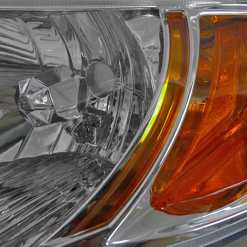 2006-2011 Honda Civic Coupe Factory Style Headlights (Chrome Housing / Clear Lens)