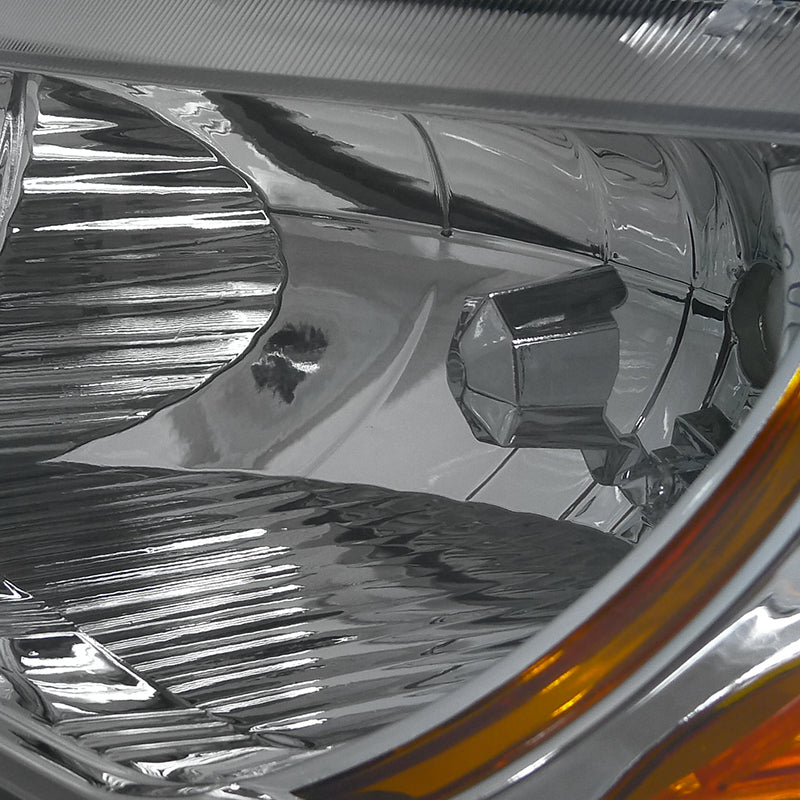 2006-2011 Honda Civic Coupe Factory Style Headlights (Chrome Housing / Clear Lens)