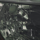 2006-2011 Honda Civic Coupe Factory Style Headlights (Chrome Housing / Smoked Lens)