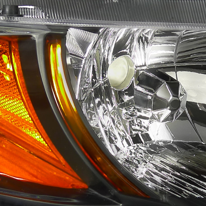 2006-2011 Honda Civic Coupe Factory Style Headlights (Matte Black Housing / Clear Lens)