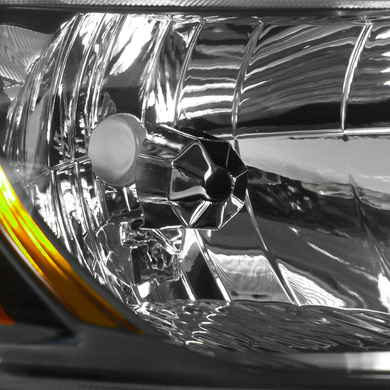 2006-2011 Honda Civic Coupe Factory Style Headlights (Matte Black Housing / Clear Lens)