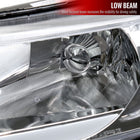 2006-2011 Honda Civic 4DR Sedan Factory Style Headlights w/ LED Strip (Chrome Housing / Clear Lens)