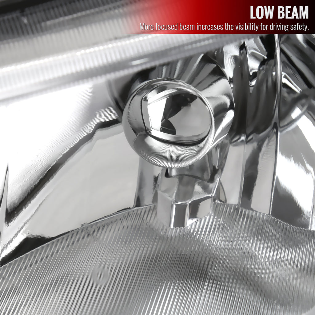 2006-2011 Honda Civic Sedan Factory Style Headlights (Chrome Housing/Clear Lens)