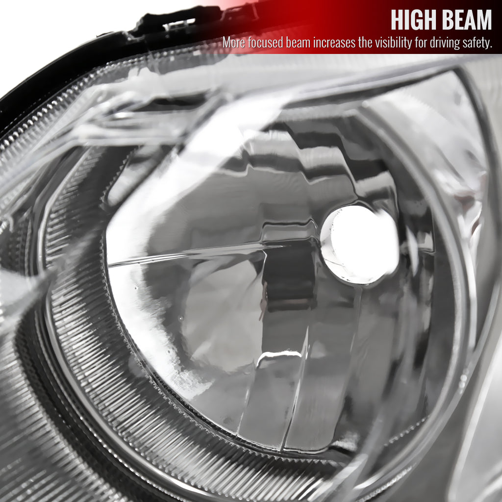 2006-2011 Honda Civic Sedan Factory Style Headlights (Chrome Housing/Clear Lens)