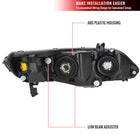 2006-2011 Honda Civic Sedan Factory Style Headlights (Chrome Housing / Clear Lens)