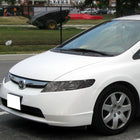 2006-2011 Honda Civic Sedan Factory Style Headlights (Chrome Housing / Smoked Lens)
