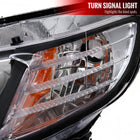 2006-2011 Honda Civic 4DR Sedan Factory Style Headlights w/ LED Strip (Matte Black Housing / Clear Lens)