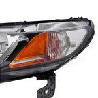 2006-2011 Honda Civic Sedan Factory Style Headlights - Matte Black/Clear Lens
