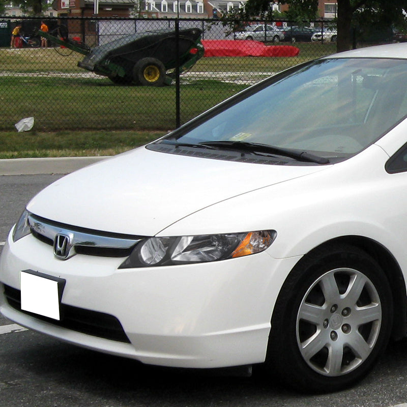2006-2011 Honda Civic Sedan Factory Style Headlights - Matte Black/Clear Lens
