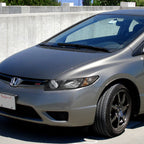 2006-2011 Honda Civic Sedan Factory Style Headlights - Matte Black/Clear Lens